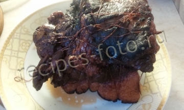 Грудинка в луковой шелухе (бекон)