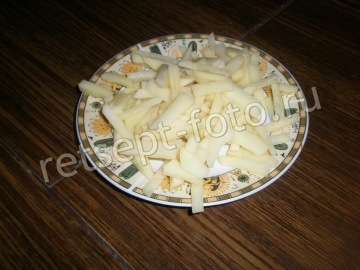 Ханум с мясом, картошкой и морковью. Тесто с яйцом