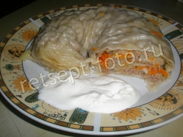 Ханум с мясом, картошкой и морковью. Тесто с яйцом