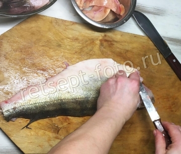 Хе из рыбы с морковью и луком (из судака)