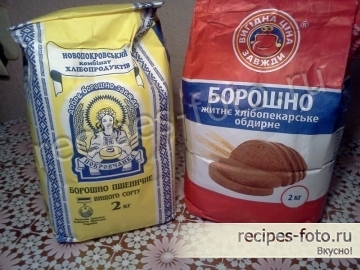 Хлеб домашний ржано-пшеничный в духовке