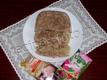 Холодец из свиных ножек и курицы