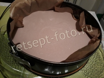 Холодный шоколадный чизкейк из творога с кленовым сиропом