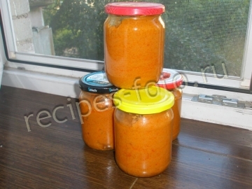 Икра кабачковая с томатной пастой и майонезом на зиму