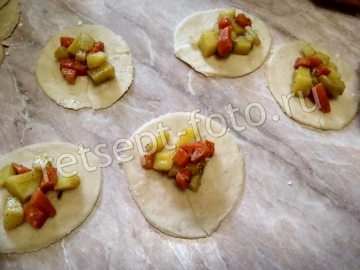 Индийская самса с картошкой и капустой без мяса