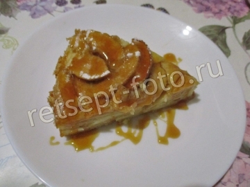 Яблочный пирог с соленой карамелью
