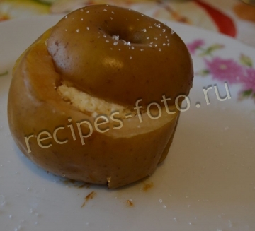 Яблоки запеченные с творогом  в духовке для ребенка