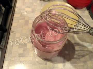 Ягодный мусс с манкой и вишней