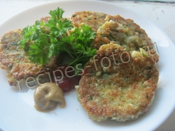 Яичные котлеты с манкой и зеленью