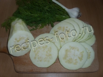 Кабачки с чесноком и майонезом жаренные без муки