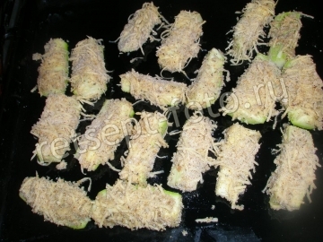 Кабачки в кляре с сыром в духовке