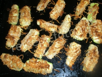 Кабачки в кляре с сыром в духовке