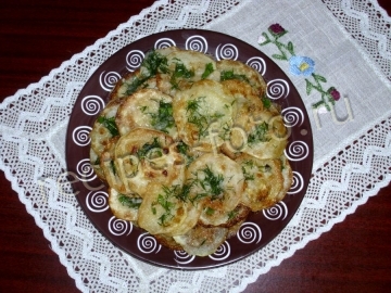 Кабачки жареные в муке без яиц с чесноком