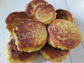 Кабачковые оладьи с фаршем