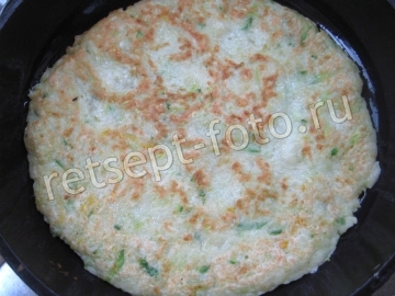 Кабачковый торт с грибами и сыром