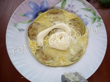 Кабачковый торт с майонезом и чесноком