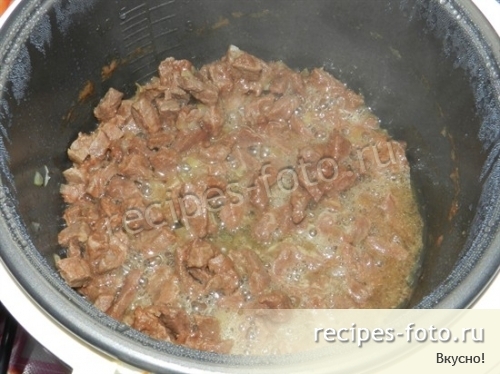 Овощное рагу с мясом и картошкой в мультиварке