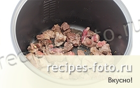 Картошка с мясом в мультиварке