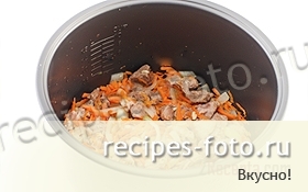 Картошка с мясом в мультиварке