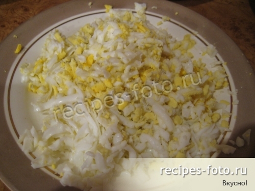Лаваш с начинкой из рыбных консервов