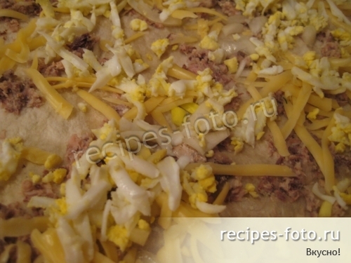 Лаваш с начинкой из рыбных консервов
