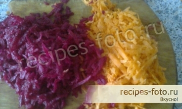 Капуста маринованная кусочками со свеклой быстрого приготовления