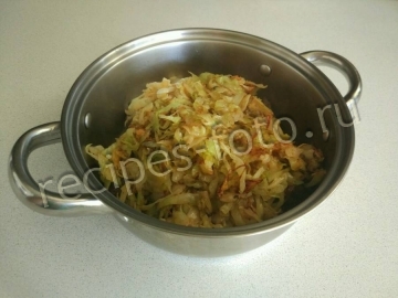 Говядина с капустой