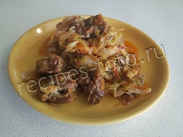 Говядина с капустой