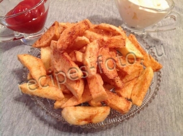 Картофель фри с сыром (без фритюрницы)