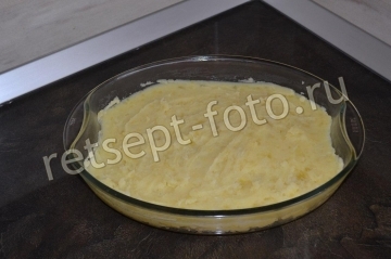 Картофельная запеканка с грибами и вареными яйцами