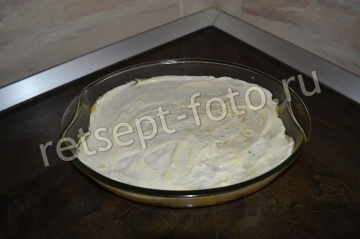 Картофельная запеканка с грибами и вареными яйцами