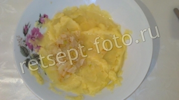 Картофельные голубцы на сковороде