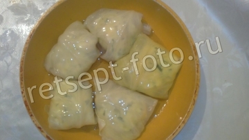 Картофельные голубцы на сковороде