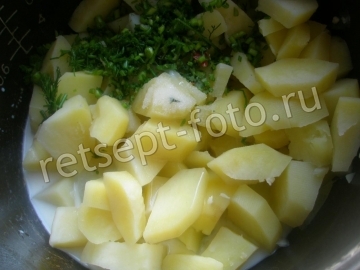Картофельные колобки с фаршем
