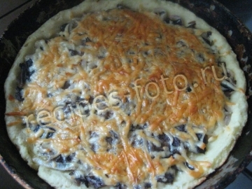 Картофельный пирог с грибами и сыром. Картофельное тесто для пирогов