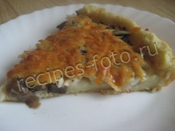 Картофельный пирог с грибами и сыром. Картофельное тесто для пирогов