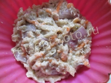 Картофельный пирог с рыбой из сырого картофеля