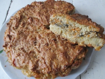 Картофельный пирог с рыбой из сырого картофеля