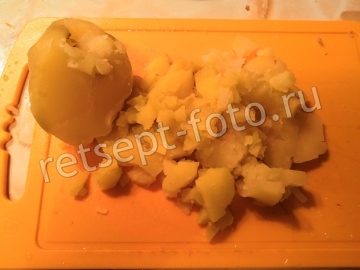 Картофельный салат с яблоком