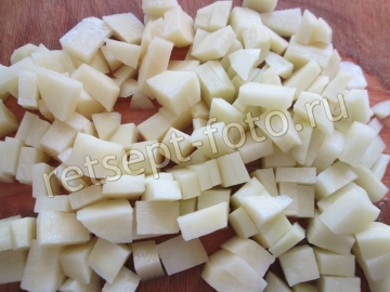 Картофель с курицей и грибами