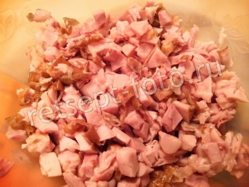 Картошка фаршированная копченой курицей
