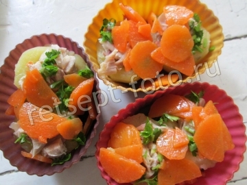 Картошка фаршированная курицей