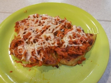 Картошка с овощами и сыром