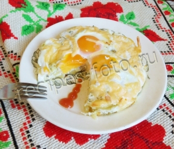 Картошка с сыром и яйцом в духовке для детей от 1,5 года