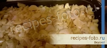 Картошка запеченная в духовке с сыром, сливками и чесноком