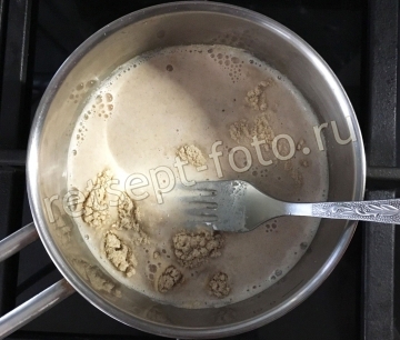 Каша из толокна с молоком и бананом для детей до 1 года