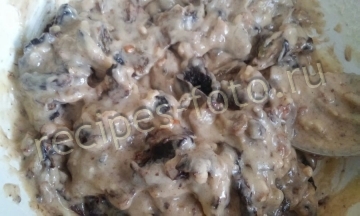 Кексы с изюмом и орехами в силиконовых формочках без масла и молока