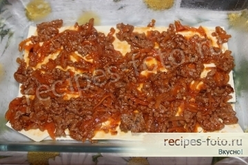 Классическая лазанья с фаршем и соусом Бешамель
