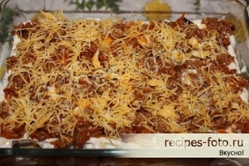 Классическая лазанья с фаршем и соусом Бешамель