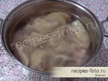 Классическй холодец из курицы и говядины без желатина